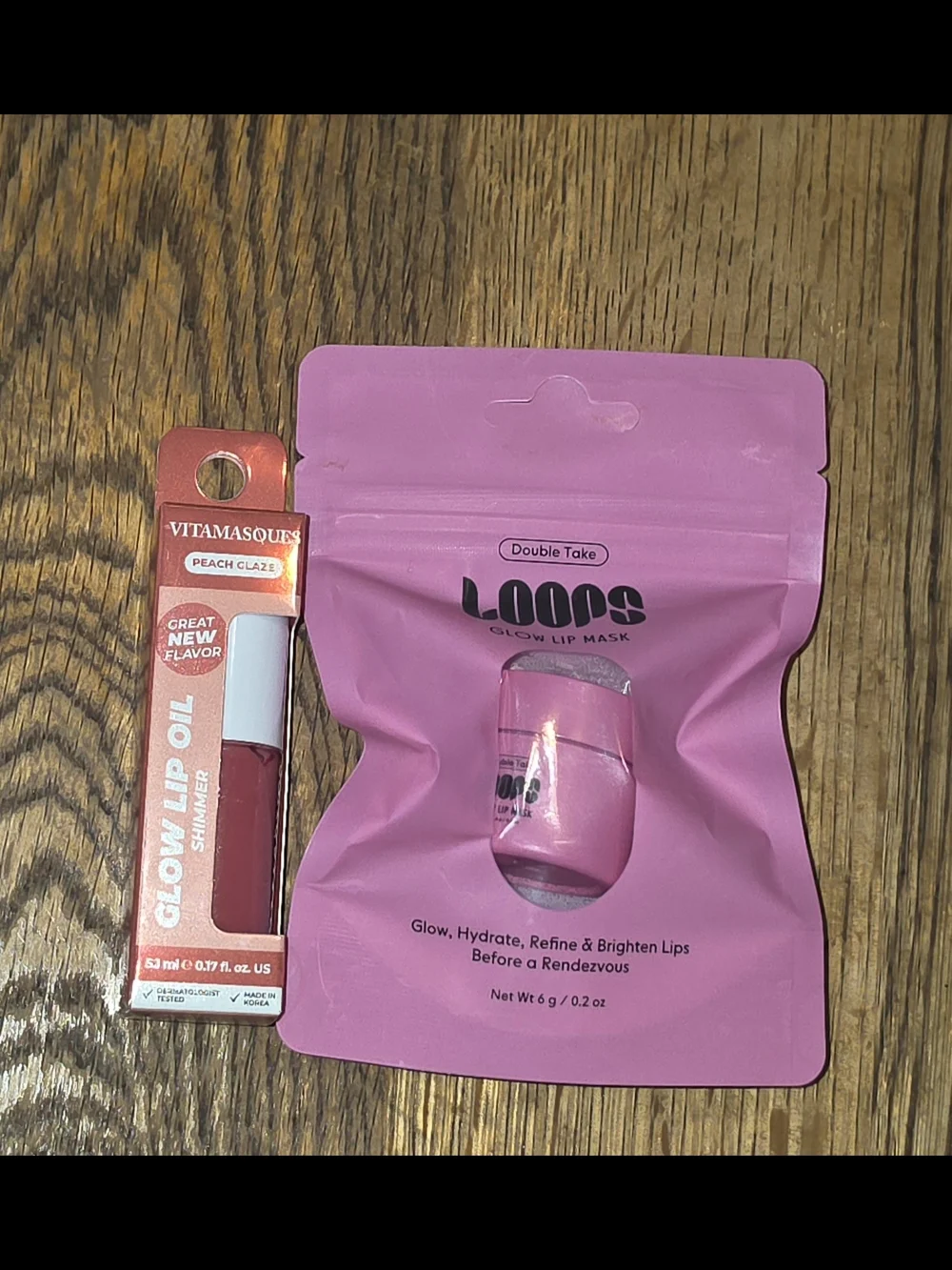 Loops Glow Lip Mask + Vitamasque Glow Lip Oil Duo - BNIB